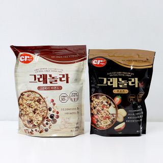 씨알푸드 씨알로 그래놀라 2종 후르츠+크랜베리 아몬드 — 5점을 준 리뷰어가 2022년 7월 올린 사용 사진