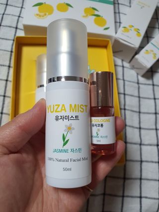 유자야 3종 SET유자 페이셜미스트+유자코롱 세트(퓨어/라벤더/자스민) — 5점을 준 리뷰어가 2022년 7월 올린 사용 사진