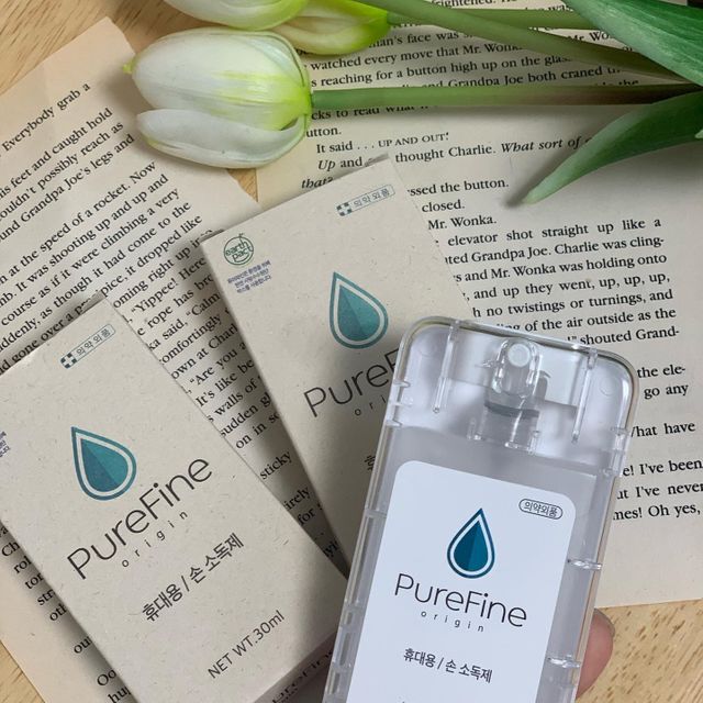 퓨어파인 오리진 휴대용 손소독제 30ml x2개 리뷰 사진