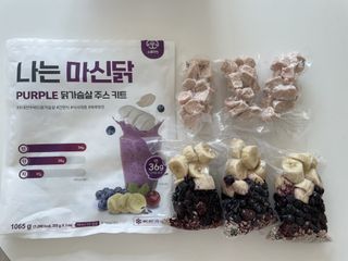 수플먼트 나는 마신닭!! 닭가슴살 주스키트, 먹기 힘들었던 닭가슴살 이제는 마시자 — 5점을 준 리뷰어가 2023년 2월 올린 사용 사진