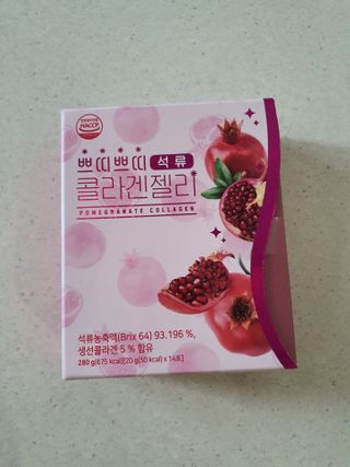 헬스업_쁘띠쁘띠석류콜라겐젤리_20g x 14포 — 4.5점을 준 리뷰어가 2021년 1월 올린 사용 사진
