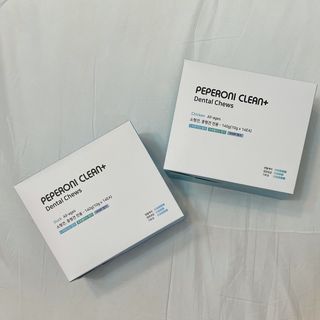 페페로니 2종 세트 클린플러스 덴탈껌 치킨+덕 — 4점을 준 리뷰어가 2021년 7월 올린 사용 사진
