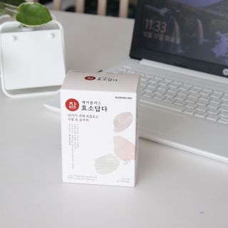 FREE [경남제약헬스케어] 런칭기념 케어플러스 참효소답다 3g x 30포/곡물효소&콤부차 — 5점을 준 리뷰어가 2023년 10월 올린 사용 사진