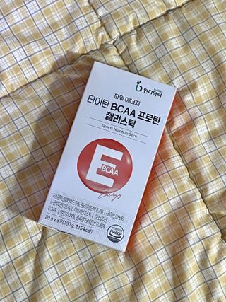 [인디닥터] 타이탄 BCAA 프로틴 젤리스틱 — 5점을 준 리뷰어가 2022년 4월 올린 사용 사진