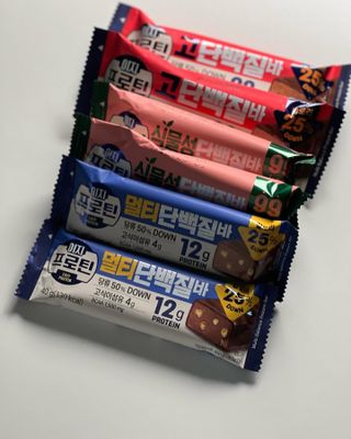 이지프로틴바 3종x각 2ea (고단백질바, 멀티단백질바, 식물성단백질바) — 5점을 준 리뷰어가 2024년 2월 올린 사용 사진