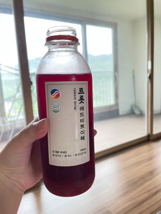 트롯전통식혜 트롯레드비트식혜 1리터 +500리터 — 5점을 준 리뷰어가 2021년 6월 올린 사용 사진