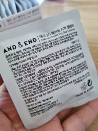 앤앤드 앤드앤엔드 pH 밸런싱 스파클렌저 — 3점을 준 리뷰어가 2021년 2월 올린 사용 사진