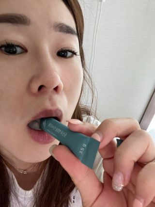 클린24시간 슬림앤유산균 1박스 (3.5g X 15포) — 4.5점을 준 리뷰어가 2023년 6월 올린 사용 사진