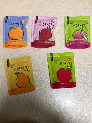 아비삭과일칩 5종 /딸기,사과,배,귤,무화과 5종 — 4.5점을 준 리뷰어가 2021년 4월 올린 사용 사진