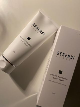 세렌디뷰티 퓨어델라 부스팅 바디크림 — 5점을 준 리뷰어가 2021년 7월 올린 사용 사진