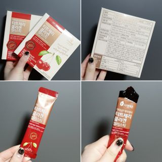 자연에온 가득담은 몽모랑시 타트체리 콜라겐 젤리스틱 — 5점을 준 리뷰어가 2021년 1월 올린 사용 사진