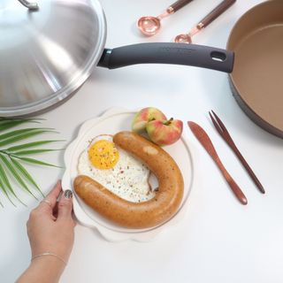 모멘토 마론 프라이팬 26cm 3종 (26cm팬/26cm웍팬/호환 스티머+돔뚜껑) — 5점을 준 리뷰어가 2022년 9월 올린 사용 사진