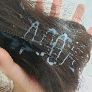 헤어플러스 가는모발용 비타 서플라이 샴푸, 트리트먼트, 앰플 5개SET — 5점을 준 리뷰어가 2021년 7월 올린 사용 사진