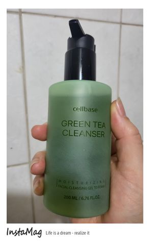 프리마인 메이크업과 들뜨는 각질까지 한방에 깐달걀로! 순하기까지한 셀베이스 그린티클렌저(200ml) — 5점을 준 리뷰어가 2023년 5월 올린 사용 사진