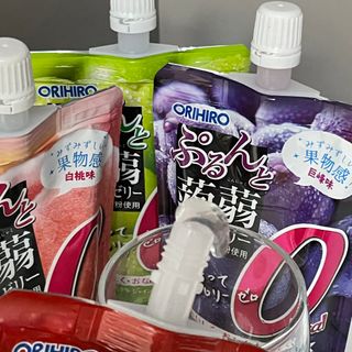 ORIHIRO 오리히로 곤약젤리 제로칼로리 130g 4종 4팩(맛별로 1팩씩) — 5점을 준 리뷰어가 2023년 1월 올린 사용 사진