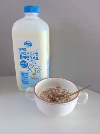 프리_[덴마크] 진하고 더 고소한 플레인 요거트 1.8L — 5점을 준 리뷰어가 2025년 5월 올린 사용 사진