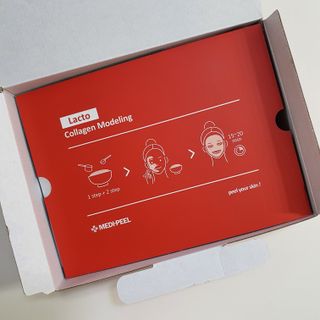 메디필 레드 락토 콜라겐 모델링 팩 — 5점을 준 리뷰어가 2021년 3월 올린 사용 사진