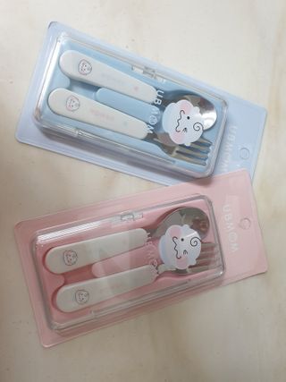 유비맘 스푼포크 케이스 세트 1+1 _컬러랜덤 발송 — 5점을 준 리뷰어가 2020년 12월 올린 사용 사진