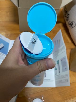 마이디플러스 아이스멀티쉴드 BC Air Puff — 4.5점을 준 리뷰어가 2021년 11월 올린 사용 사진