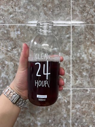 클린24시간 1BOX(5포) + 전용보틀(500ml) — 5점을 준 리뷰어가 2022년 9월 올린 사용 사진