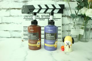 쿤달 [KUNDAL 공식] 프리미엄 헤어 케어 스페셜 세트 샴푸 500ml &amp; 트리트먼트 500ml — 5점을 준 리뷰어가 2021년 3월 올린 사용 사진