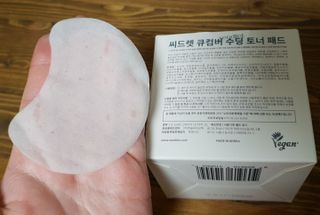 씨드렛 큐컴버 수딩 토너 패드 — 5점을 준 리뷰어가 2023년 2월 올린 사용 사진