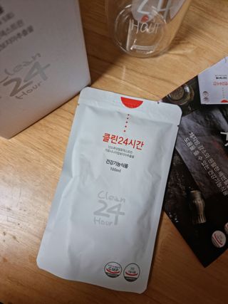 클린24시간 1BOX(5포) + 전용보틀(500ml) — 4.5점을 준 리뷰어가 2023년 1월 올린 사용 사진