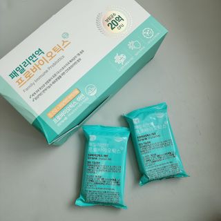 앙팡 패밀리면역 프로바이오틱스 2g x 100포 — 5점을 준 리뷰어가 2022년 10월 올린 사용 사진