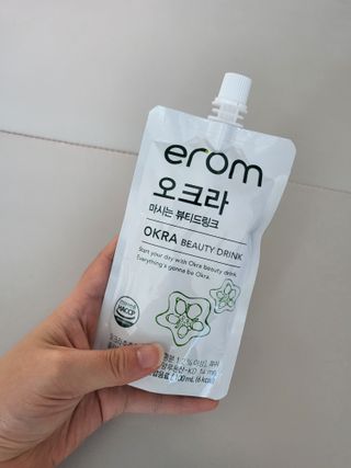 [이롬] 오크라 마시는 뷰티드링크 100mL x 20입 — 4점을 준 리뷰어가 2022년 7월 올린 사용 사진
