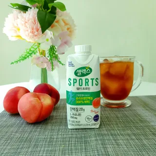 셀렉스스포츠 셀렉스 스포츠 웨이 프로틴 복숭아_ 330ml x 12팩 — 3점을 준 리뷰어가 2021년 8월 올린 사용 사진