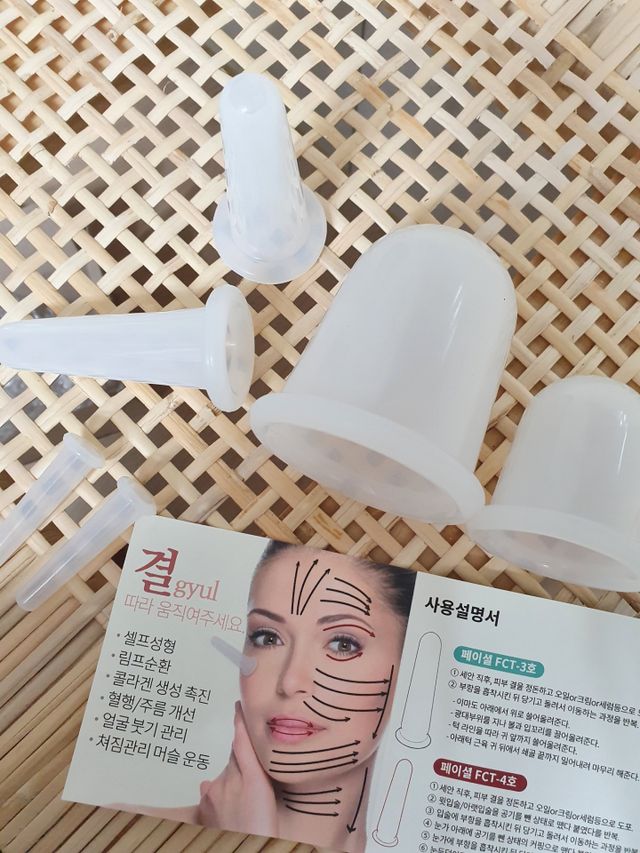 커핑테라피 실리콘부항마사지 리프팅 페이스+바디 안티 셀룰 라이트 6pcs 리뷰 사진