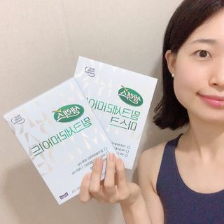 셀렉스스포츠 셀렉스 밀크세라마이드 저분자피쉬콜라겐 28포 X 1박스 — 5점을 준 리뷰어가 2021년 5월 올린 사용 사진