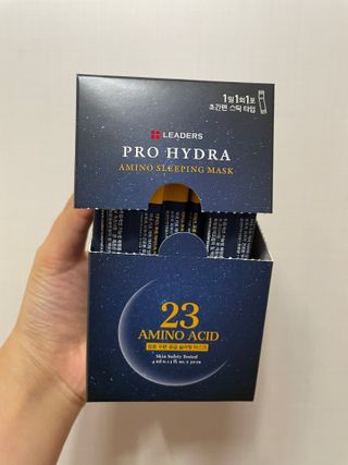 리더스코스메틱 리더스 프로 하이드라 아미노 슬리핑 마스크 — 5점을 준 리뷰어가 2021년 1월 올린 사용 사진