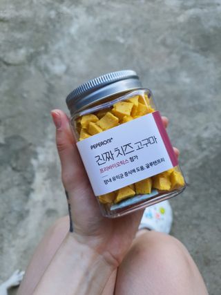 페페로니 진짜 프리바이오틱스 치즈+치즈고구마 180g+180g — 5점을 준 리뷰어가 2021년 7월 올린 사용 사진