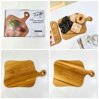 에디터스픽 소소한 티크 원목 도마+핸들형 플레이팅 도마 — 5점을 준 리뷰어가 2021년 9월 올린 사용 사진