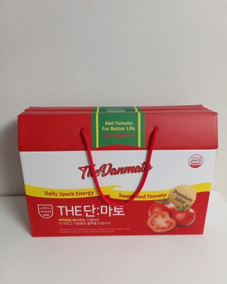 제이제이바이오 더단마토 프리미엄주스 100ml 30팩입 - 무설탕 스테비아 토마토즙 — 5점을 준 리뷰어가 2021년 11월 올린 사용 사진