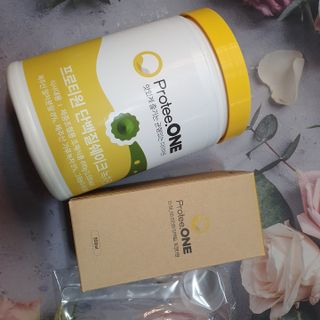프로티원 단백질쉐이크 녹차맛 2주분 1통+보틀 — 5점을 준 리뷰어가 2021년 4월 올린 사용 사진