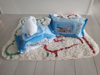 햅스 세균없는 주방 대형 2팩, HAPS sanitizer wipe — 5점을 준 리뷰어가 2022년 1월 올린 사용 사진