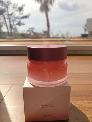 SOONWITH 바이오 수퍼 아쿠아 하이드로 젤 크림 — 5점을 준 리뷰어가 2021년 3월 올린 사용 사진