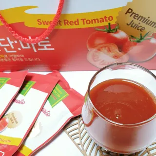 제이제이바이오 더단마토 프리미엄주스 100ml 30팩입 - 무설탕 스테비아 토마토즙 — 4점을 준 리뷰어가 2021년 11월 올린 사용 사진