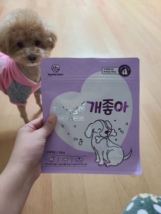 My Pet Care 천연단백질 치아건강에 개좋아 — 5점을 준 리뷰어가 2021년 3월 올린 사용 사진