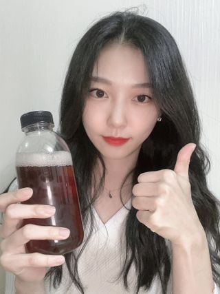 클린24시간 1BOX(5포) + 전용보틀(500ml) — 4점을 준 리뷰어가 2022년 10월 올린 사용 사진