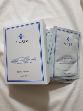 닥터마시멜로 닥터마스멜로 마블러스 아쿠아 클리닉 마스크 — 4점을 준 리뷰어가 2021년 5월 올린 사용 사진