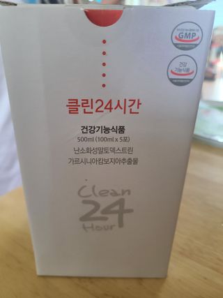 클린24시간 1BOX(5포) + 전용보틀(500ml) — 5점을 준 리뷰어가 2022년 8월 올린 사용 사진
