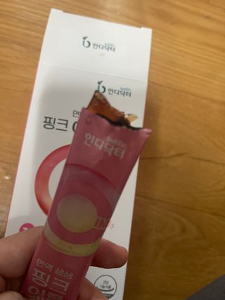 [인디닥터] 면역 생생 핑크 이뮨 젤리 — 5점을 준 리뷰어가 2022년 5월 올린 사용 사진