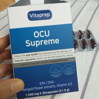 뉴트리션팩토리 비타프렙 오큐슈프림 루테인 오메가3 1050mg — 5점을 준 리뷰어가 2021년 10월 올린 사용 사진