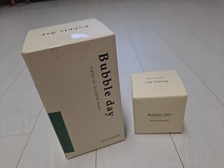 버블데이 아로마/과일 거품 입욕제 — 5점을 준 리뷰어가 2021년 7월 올린 사용 사진