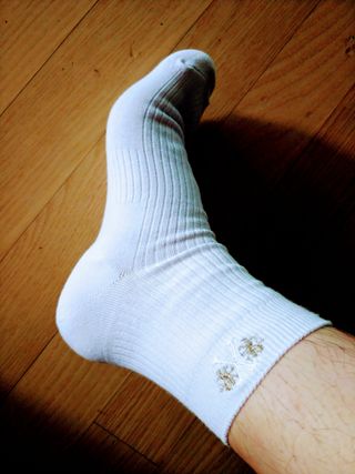 [사이즈가 있는 양말 필로이] 남/여 골지 발목 양말 4족 세트 남【S, M, L, XL】여【S, M, L】_컬러 랜덤 — 5점을 준 리뷰어가 2022년 6월 올린 사용 사진