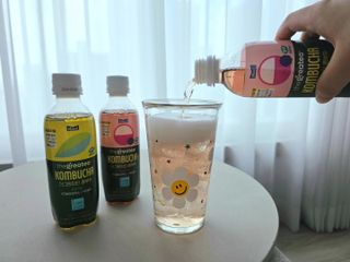 더그레잇티 콤부차 [매일유업] 더그레잇티 44kcal 콤부차 300ml *12개입 (오리지널 6개+베리리치 6개) — 5점을 준 리뷰어가 2023년 8월 올린 사용 사진