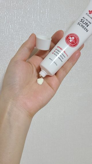 닥터셀멜로 셀멜로 올인원 선스크린 — 5점을 준 리뷰어가 2021년 4월 올린 사용 사진